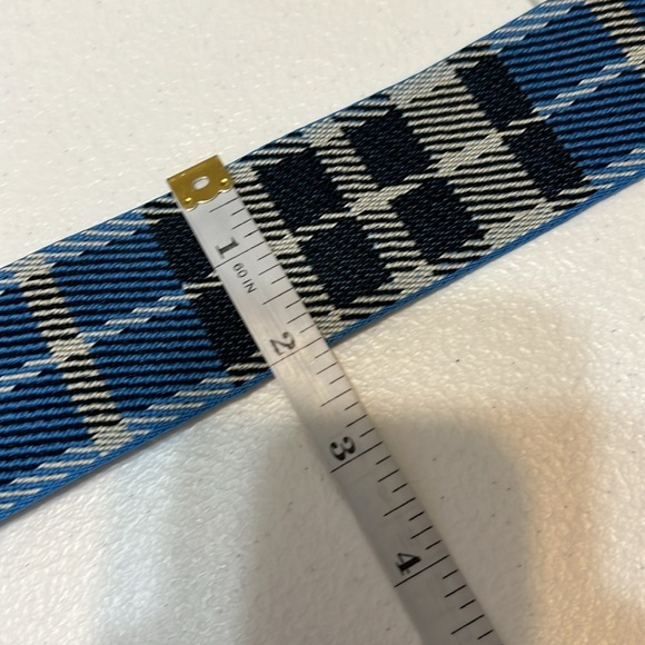 Purse Strap Bundle Maroon Stripe & Blue Plaid NWT - Picture 9 of 11